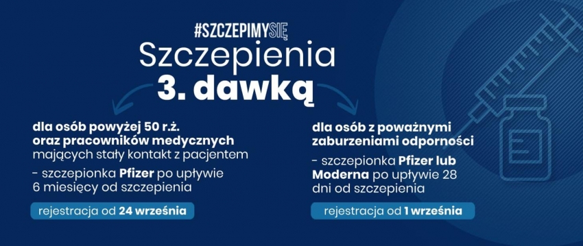Plakat promujący akcje szczepimy się