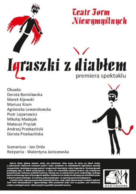 postacie przedstawiają anioła i diabła