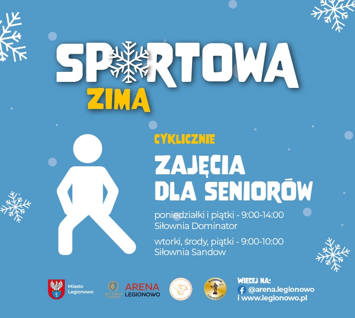 Grafika promująca zajęcia dla seniorów