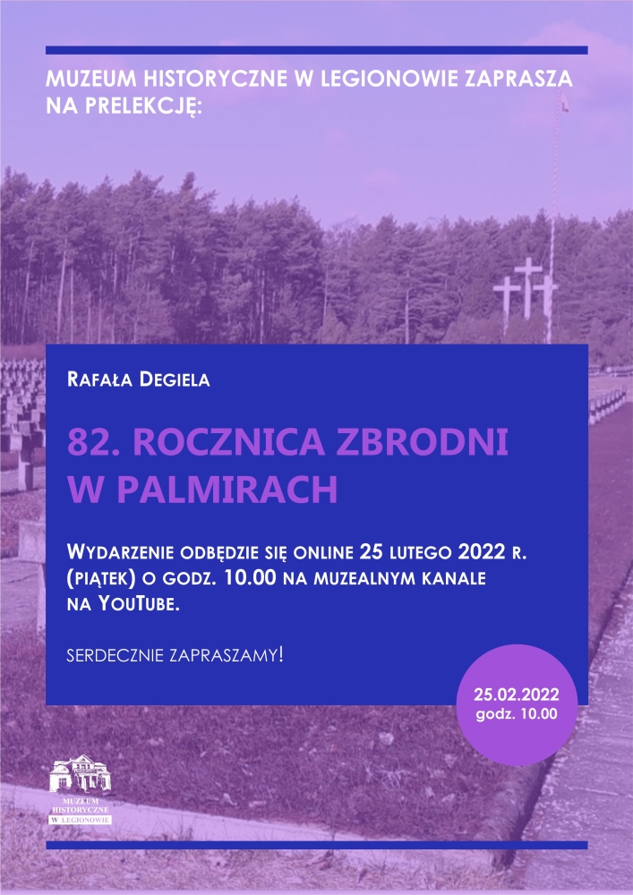 Informacja o prelekcji muzeum, treść w aktualności