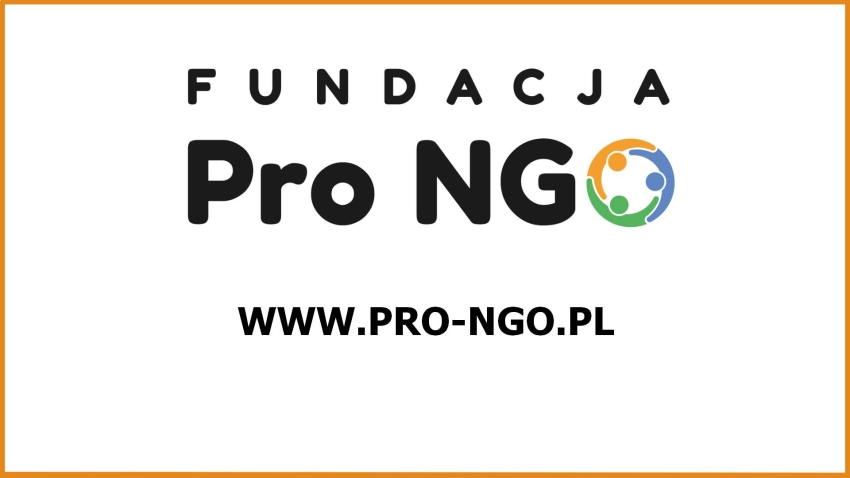 Napis: Fundacja PRO NGO