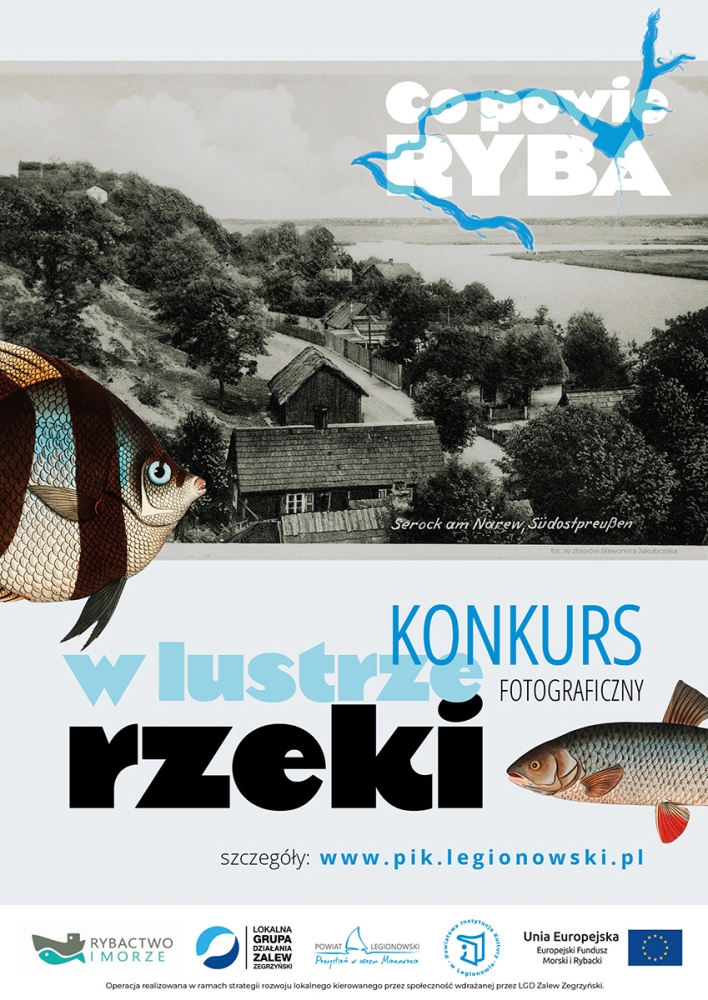 Plakat konkursu fotograficznego - W lustrze rzeki