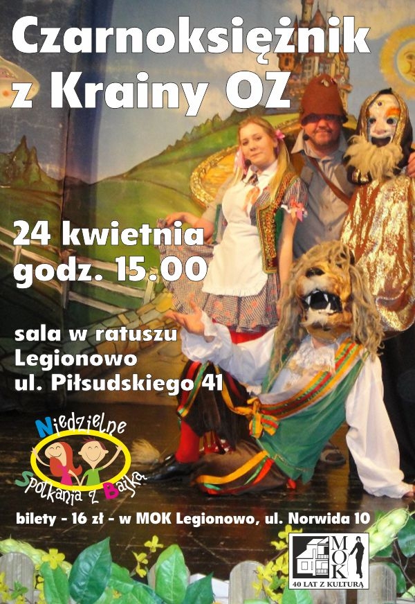Plakat promujący film 'Czarnoksiężnik z krainy OZ'