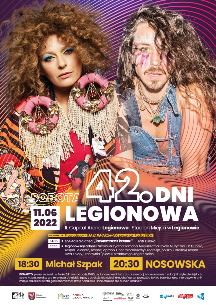 Plakat promujący 42. Dni Legionowa 2022