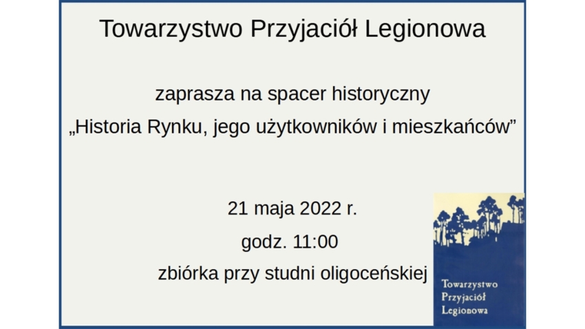 Grafika promująca spacer historyczny