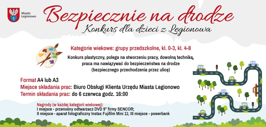 Plakat promujący konkurs plastyczny