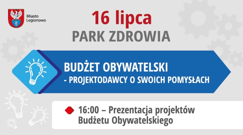 Grafika promująca spotkanie w ramach budżetu obywatelskiego