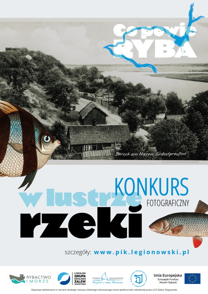 Plakat promujący konkurs fotograficzny - w lustrze rzeki