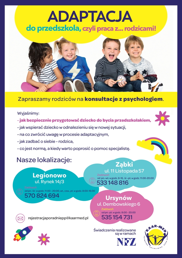 Plakat promujący konsultacje psychologiczne