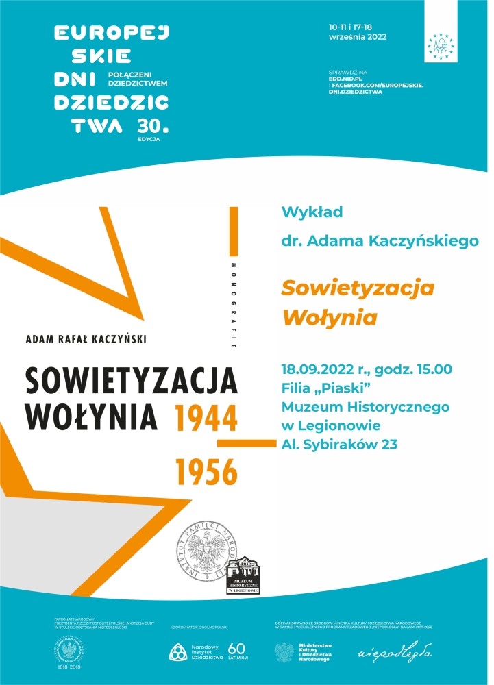 Plakat promujący wykład: Sowietyzacja Wołynia