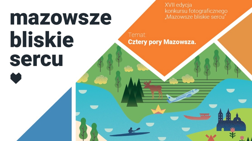 Grafika promująca konkurs - Mazowsze bliskie sercu