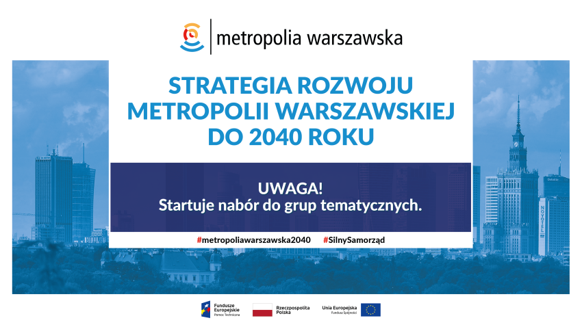 Okładka dokumenty Strategii rozwoju metropolii warszawskiej do 2040 roku