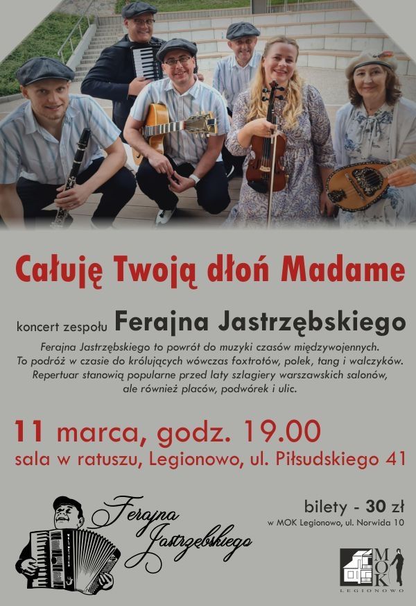 Plakat promujący koncert zespołu Ferajna Jastrzębskiego