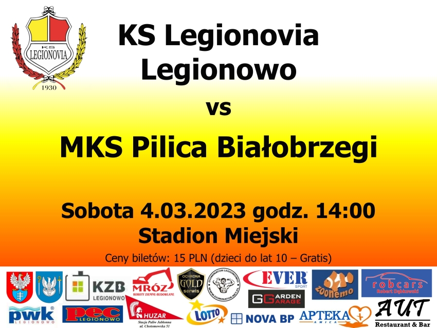 Plakat informujący o meczu