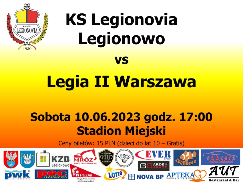 Plakat informujący o meczu
