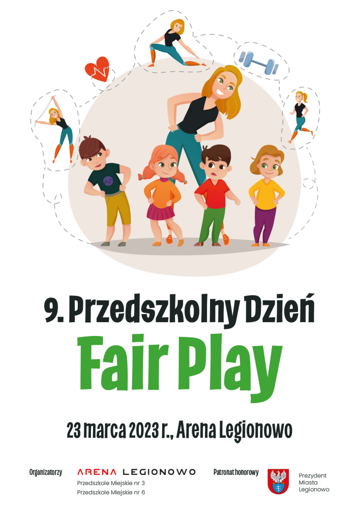 Plakat promujący 9. Przedszkolny Dzień Fair Play