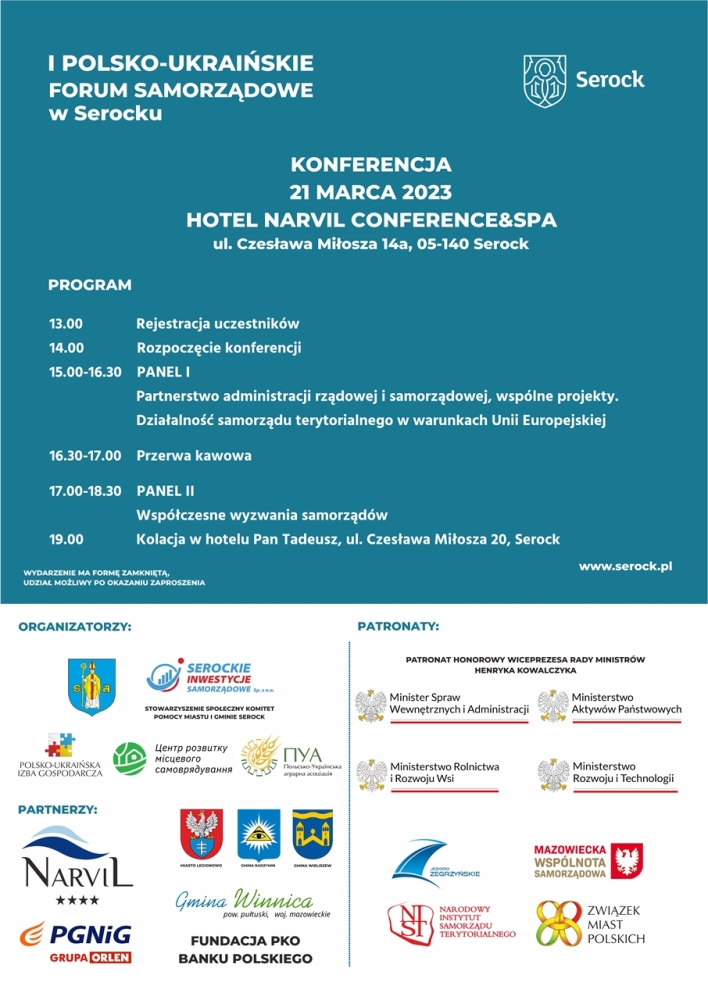 Plakat I Polsko-Ukraińskiego Forum Samorządowego