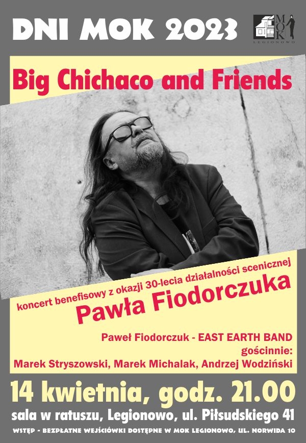 Plakat promujący koncert benefisowy Pawła Fiodorczuka