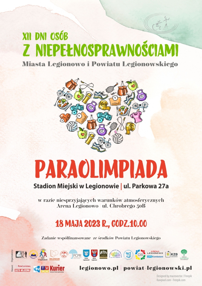 Plakat promujący Paraolimpiadę 2023