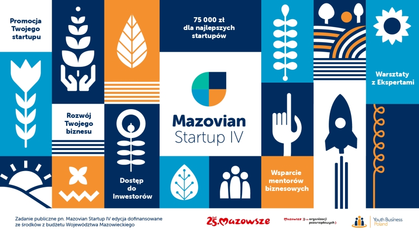 Grafika promująca Mazovian Startup IV