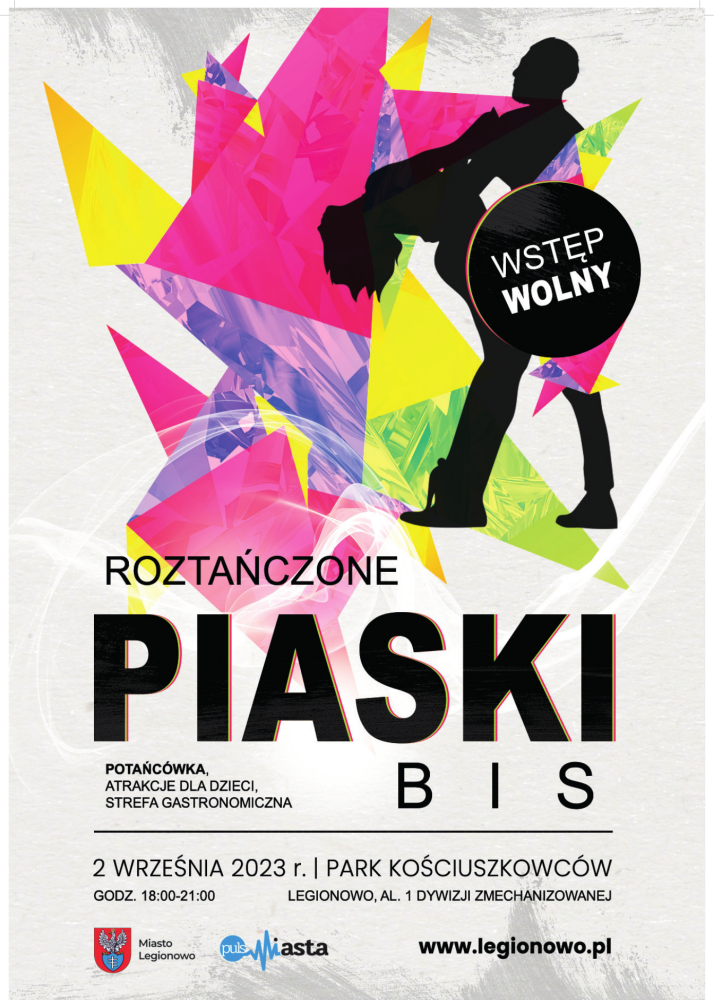 Plakat promujący wydarzenie - Roztańczone Piaski