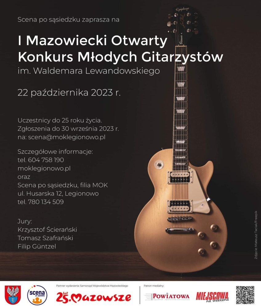 Plakat informujący o konkursie