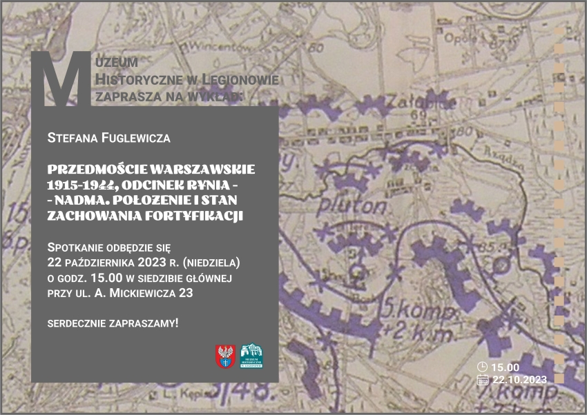 Plakat informujący o prelekcji  Stefana Fuglewicza