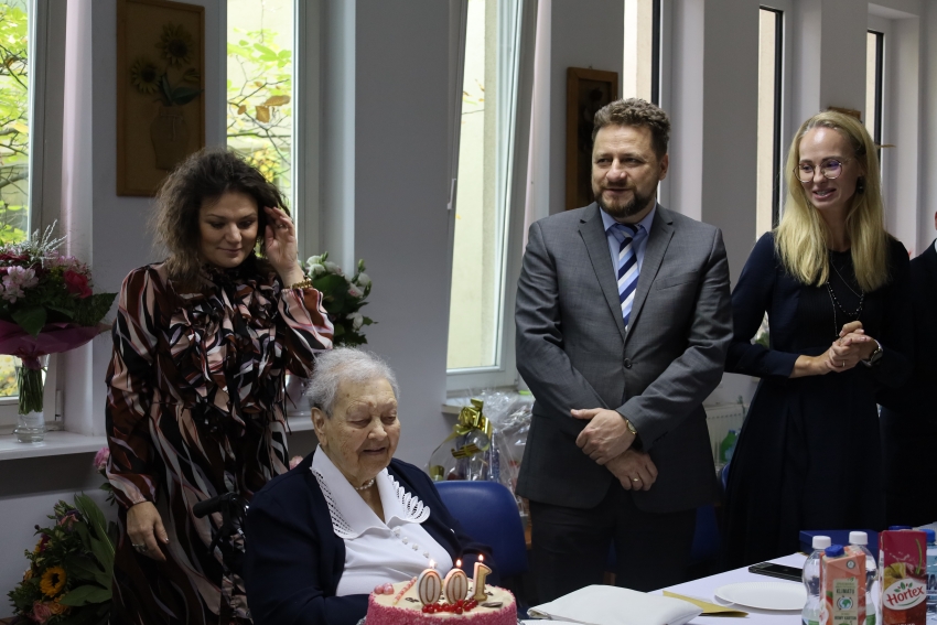 Zdjęcie z panią Janiną