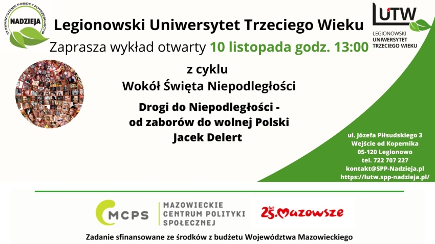 Plakat informujący o wykładzie.