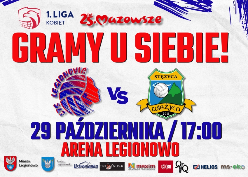 Plakat informujący o meczu LTS Legionovia - GKS Wieżyca 2011 Stężyca