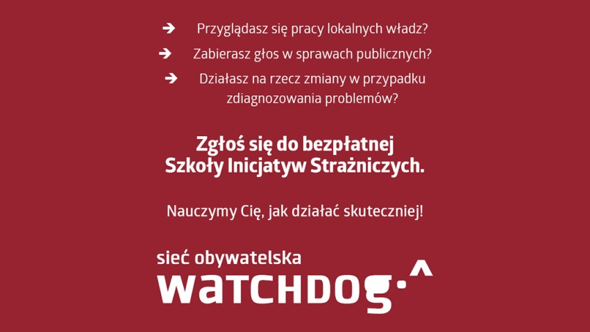 Informacja o możliwości zgłaszania się do bezpłatnej Szkoły Inicjatyw Strażniczych