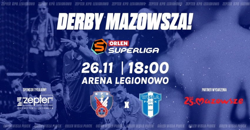 Plakat informujący o meczu piłki ręcznej