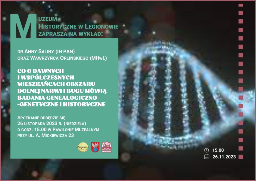 Plakat promujący wykład w muzeum