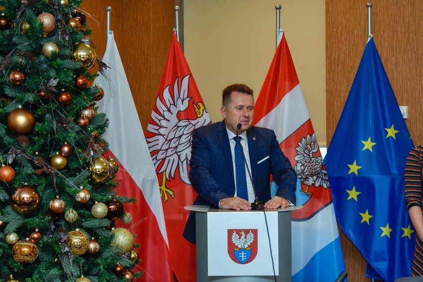 Na zdjęciu Roman Smogorzewski prezydent miasta