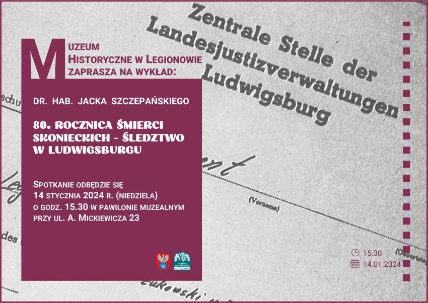 Plakat informujący o wykładzie