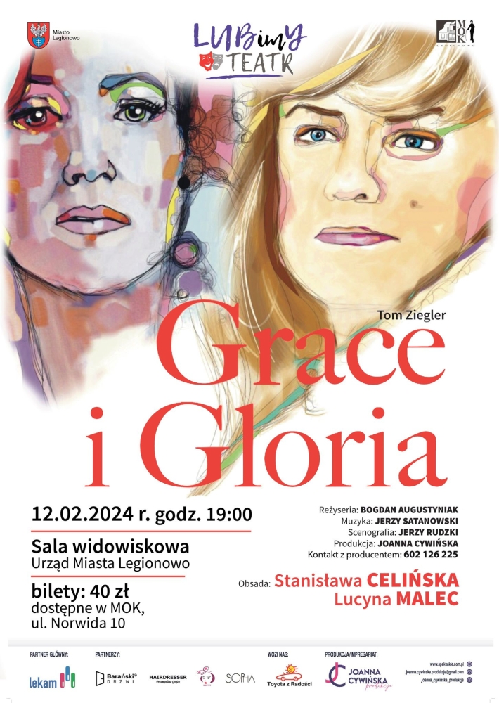 Plalat informujący o przedstawieniu teatralnym