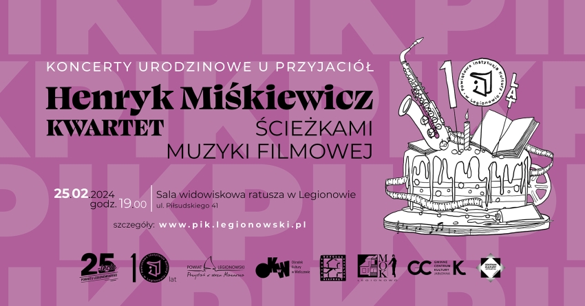 Plakat informujący o koncercie u przyjaciół