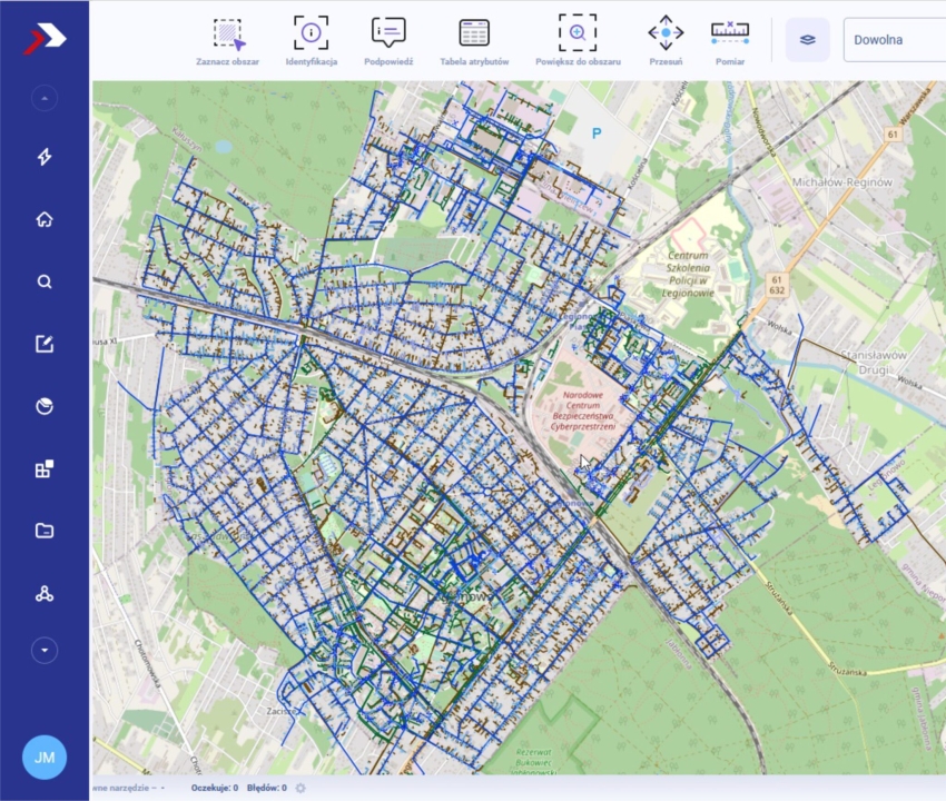 Techniczna mapa Legionowa
