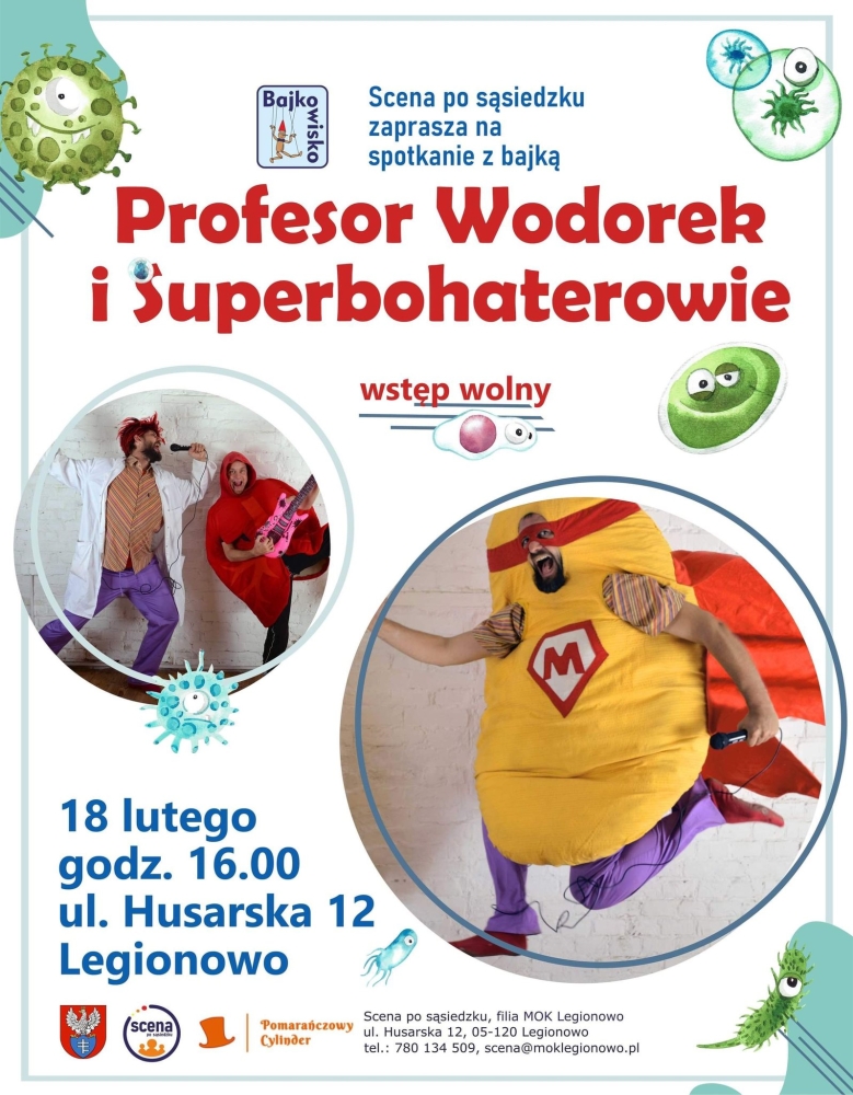 Plakat informujący o przedstawieniu dla dzieci