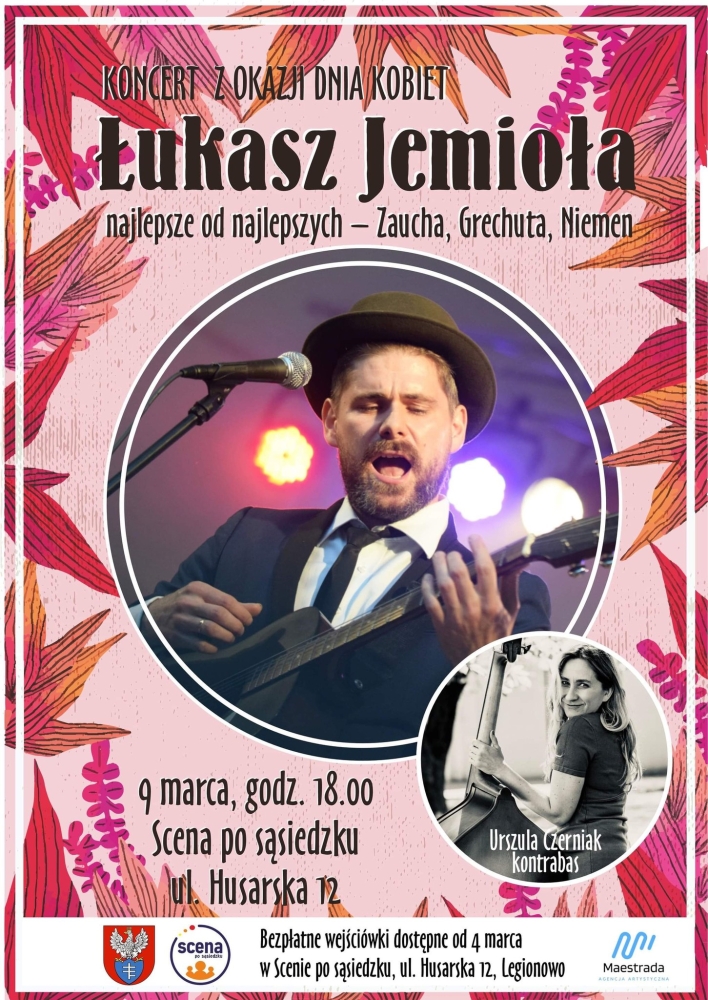 Plakat informujący o koncercie dla kobiet