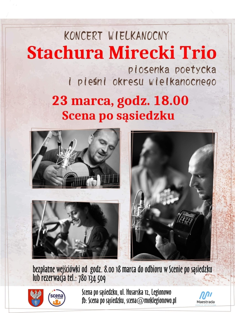 Plakat informujący o koncercie