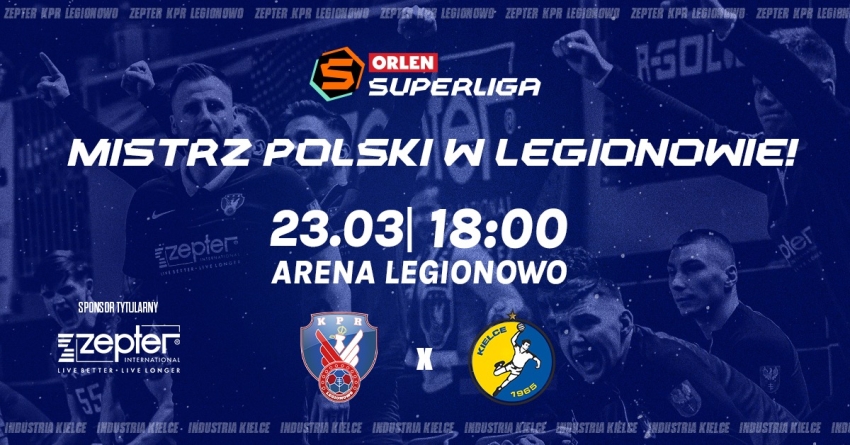 Plakat informujący o meczu piłki ręcznej