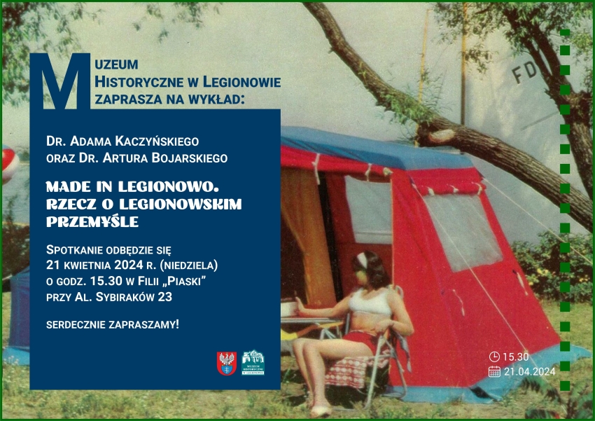 Plakat informujący o wykładzie: Made in Poland