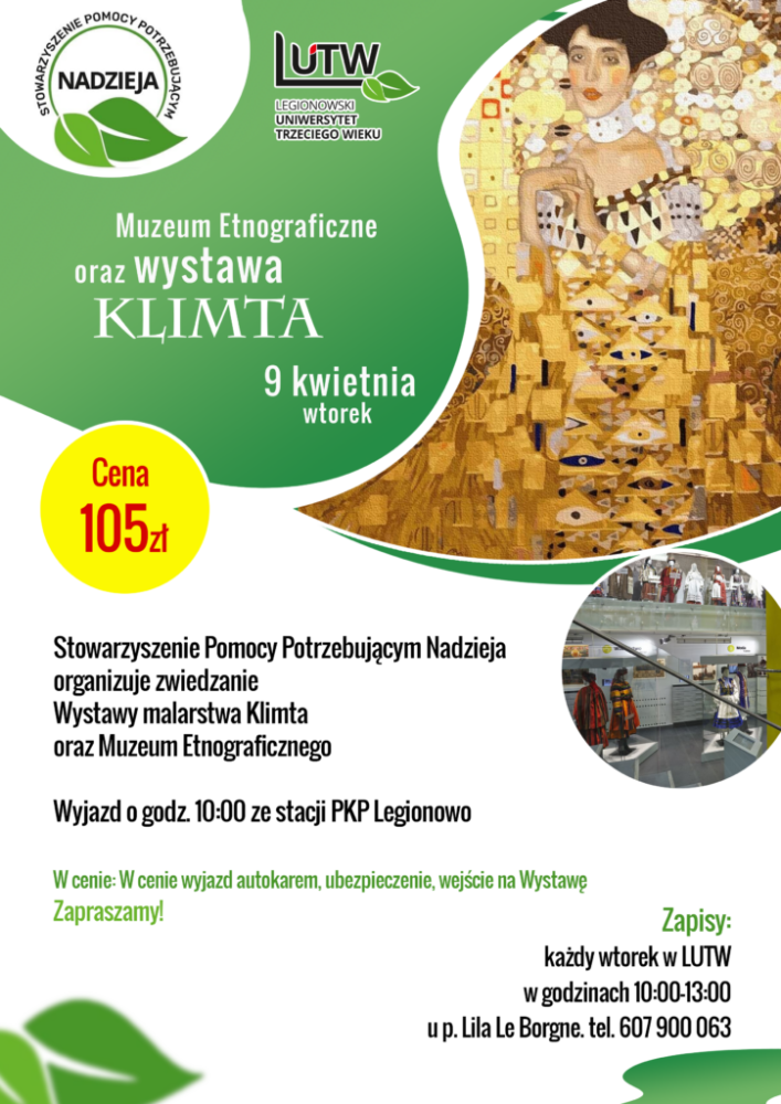 Plakat informujący o wycieczce