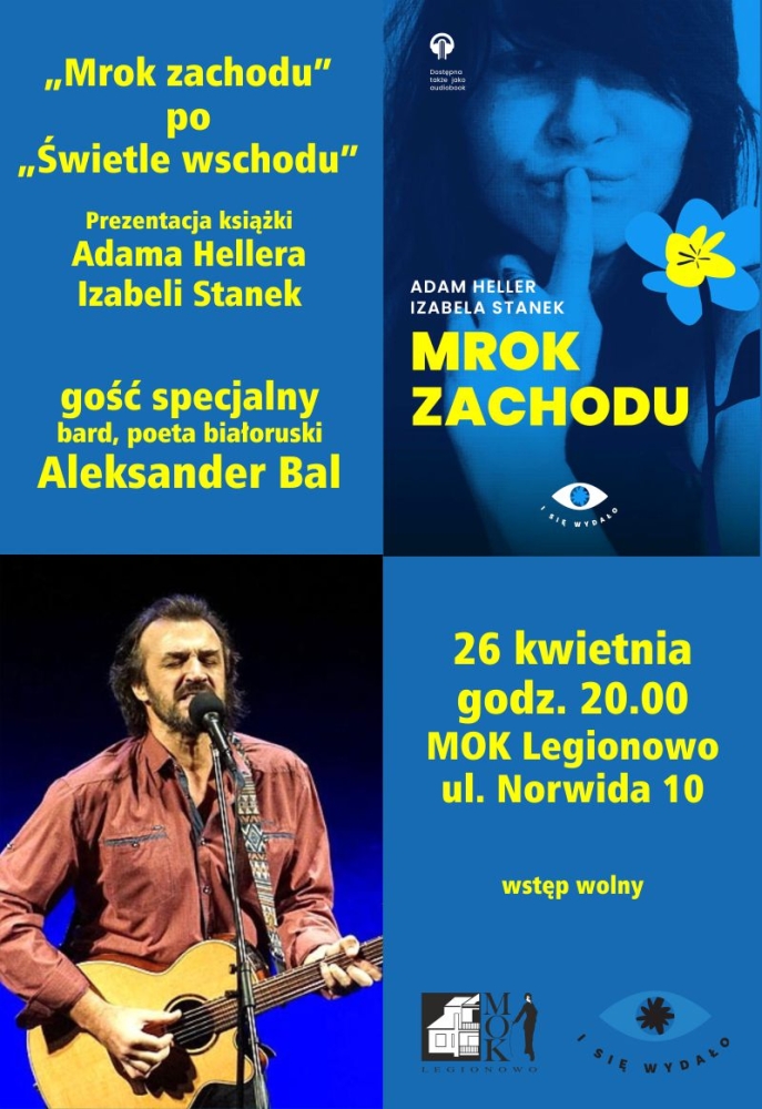 Plakat informujący o prezntacji książki