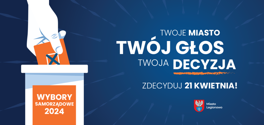 Napis: Twój głos Twoje mast Twój wybór