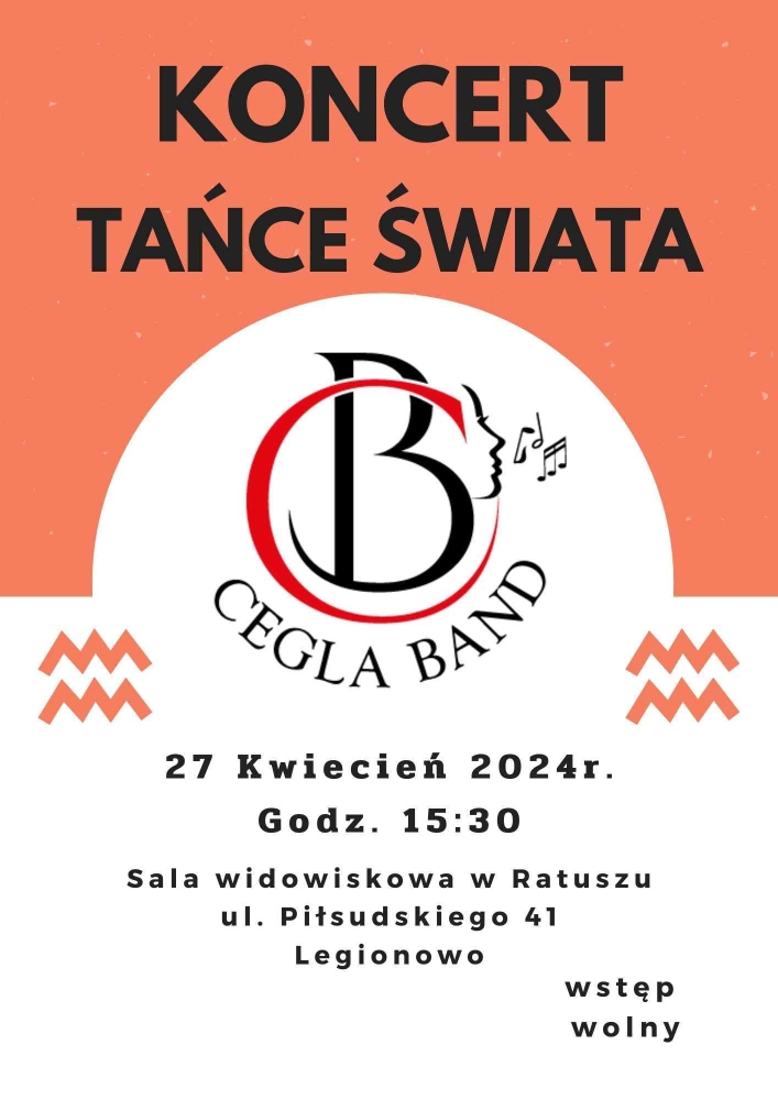 Plakat informujący o koncercie