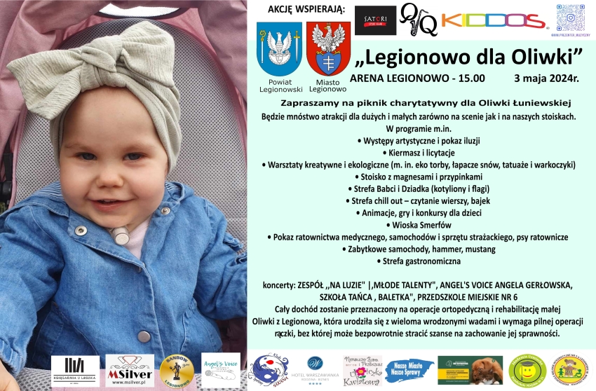 Plakat informujący o pikniku charytatywnym