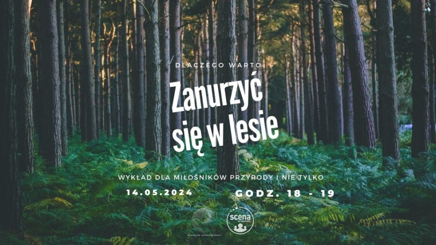 Plakat informujacy o wykładzie