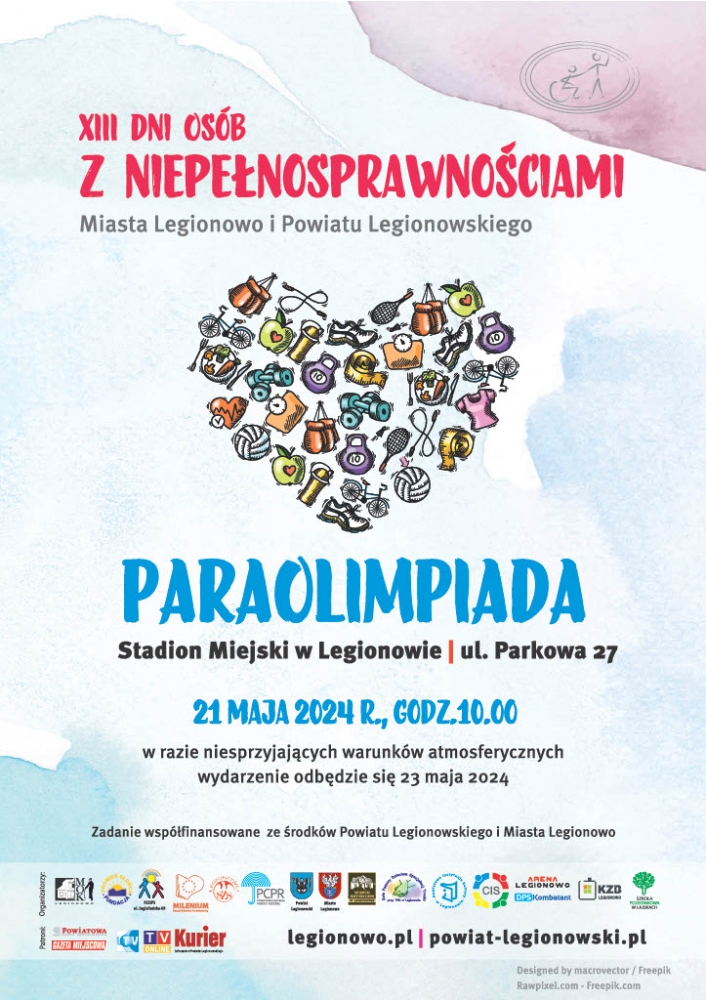 Palakat informujący o paraolimpiadzie